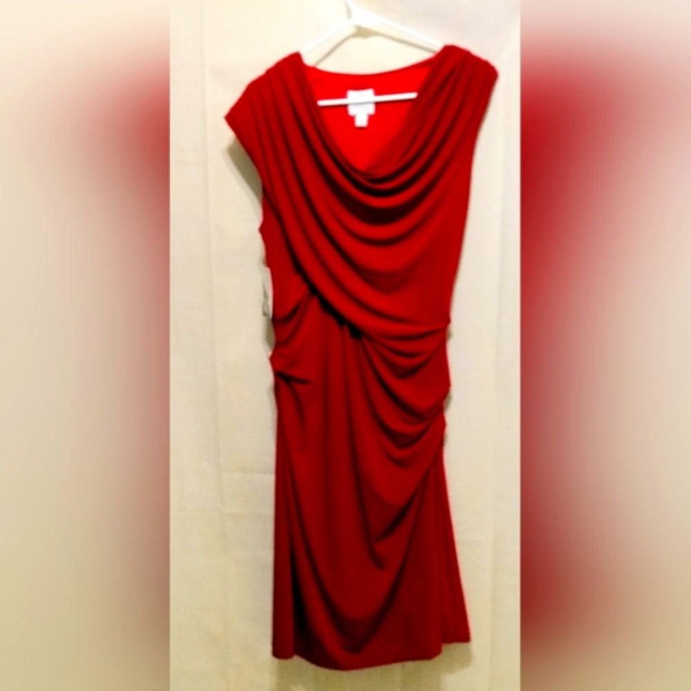 Suzi Chin for Maggie Boutique Red sleeveless Dress